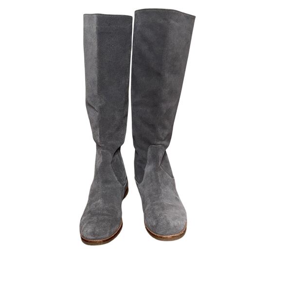 Michael Kors Kenton Gray Suede Knee High Boot Size 10 - Picture 2 of 8
